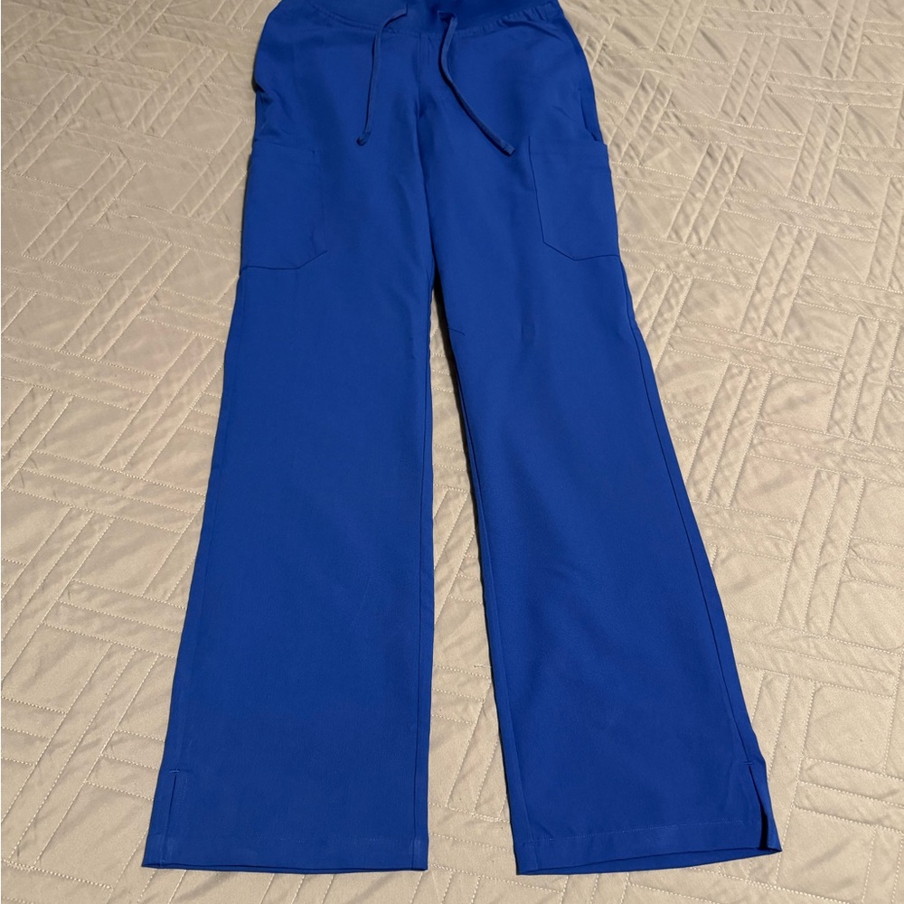 Scrub bottoms, regular inseam (30-31”) galaxy blue